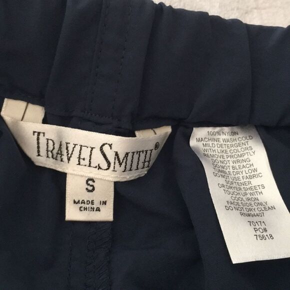 Blue Nylon Travelsmith 2 in 1 convertible pants S - Picture 5 of 6